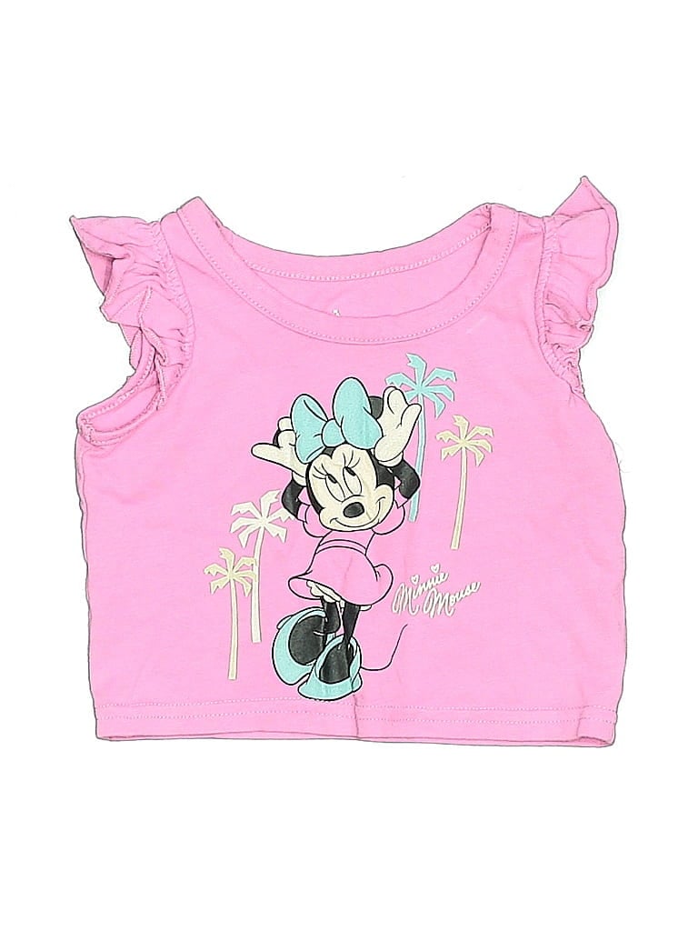 Click to view more detailed imagery on our partner's website Pre-owned Disney Babies' Short Sleeve T-shirt In Pink