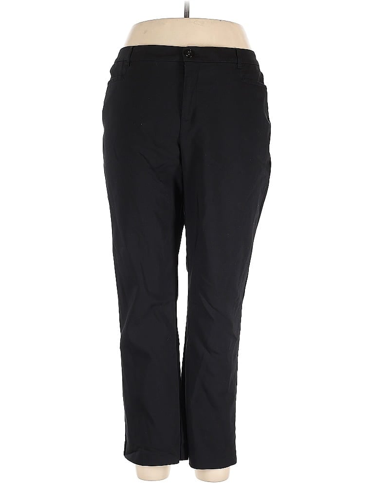 Cj Banks Solid Black Casual Pants Size 18 - photo 1