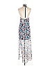 Ella Moss 100% Silk Print Blue Casual Dress Size XS - photo 2