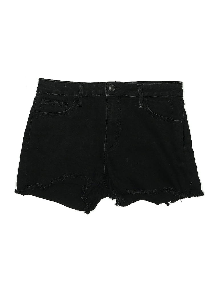 Just Black Black Denim Shorts Size 28 waist - photo 1
