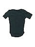 Kate Quinn Organics 100% Organic Cotton Solid Teal Short Sleeve Onesie Size 3-6 mo - photo 2