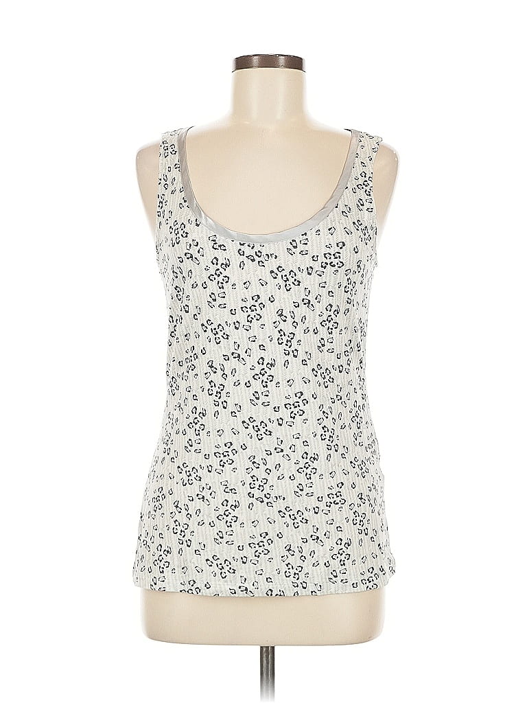 Pre-owned Banana Republic Factory Store Tank Top Ivory Sweetheart Neckline Tops In White