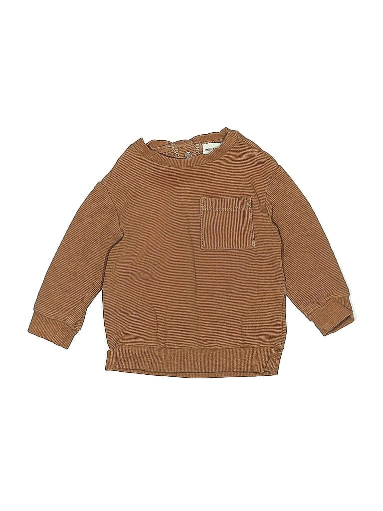 Click to view more detailed imagery on our partner's website Pre-owned Miles The Label Babies' Sweatshirt In Brown
