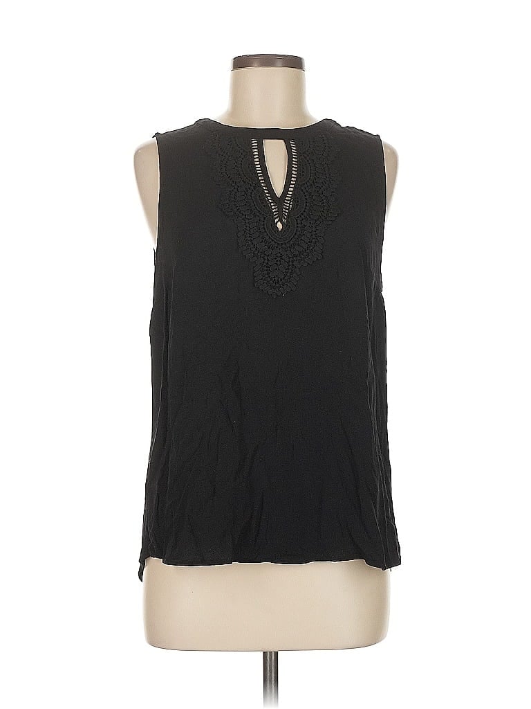 Pre-owned Daniel Rainn Sleeveless Blouse In Black