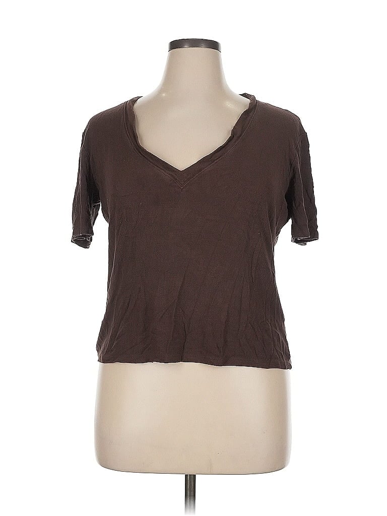Click to view more detailed imagery on our partner's website Pre-owned Zara Short Sleeve T-shirt In Brown