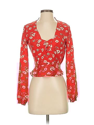 Intermix 3/4 Sleeve Silk Top (view 1)