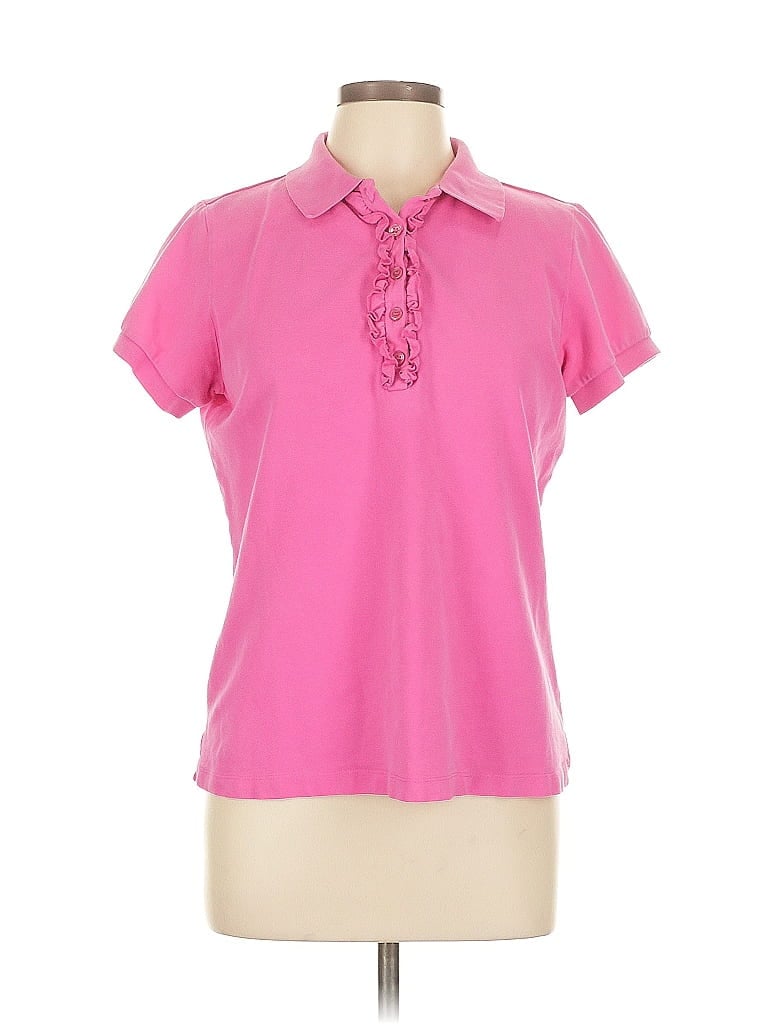 Pre-owned Neiman Marcus Short Sleeve Polo Shirt In Pink