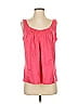 St. John Pink Sleeveless Silk Top Size S - photo 1
