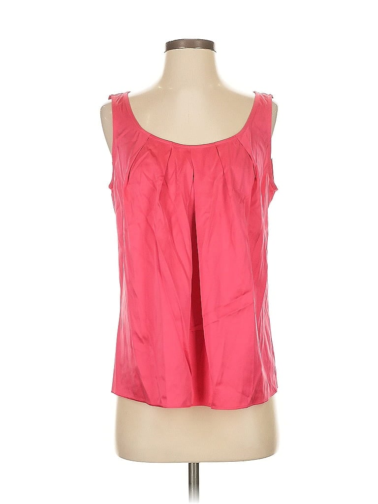 St. John Pink Sleeveless Silk Top Size S - photo 1
