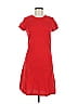 DKNY Jeans 100% Cotton Solid Red Casual Dress Size M - photo 1