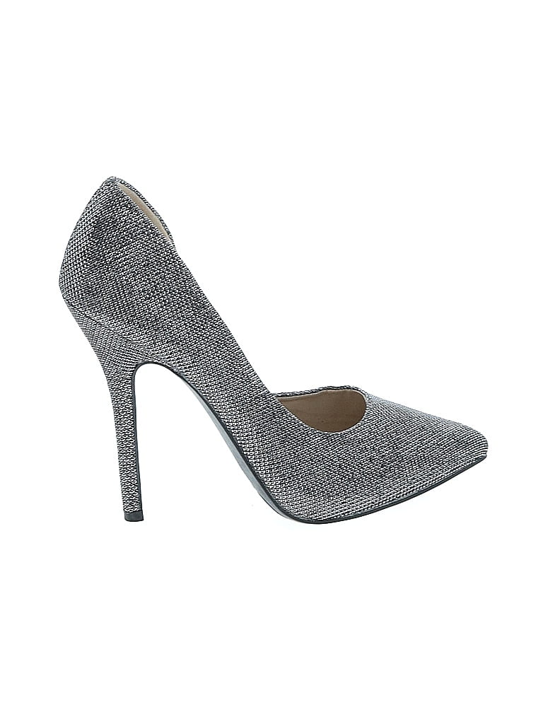 JUST FAB Pre-owned Heels In Silver