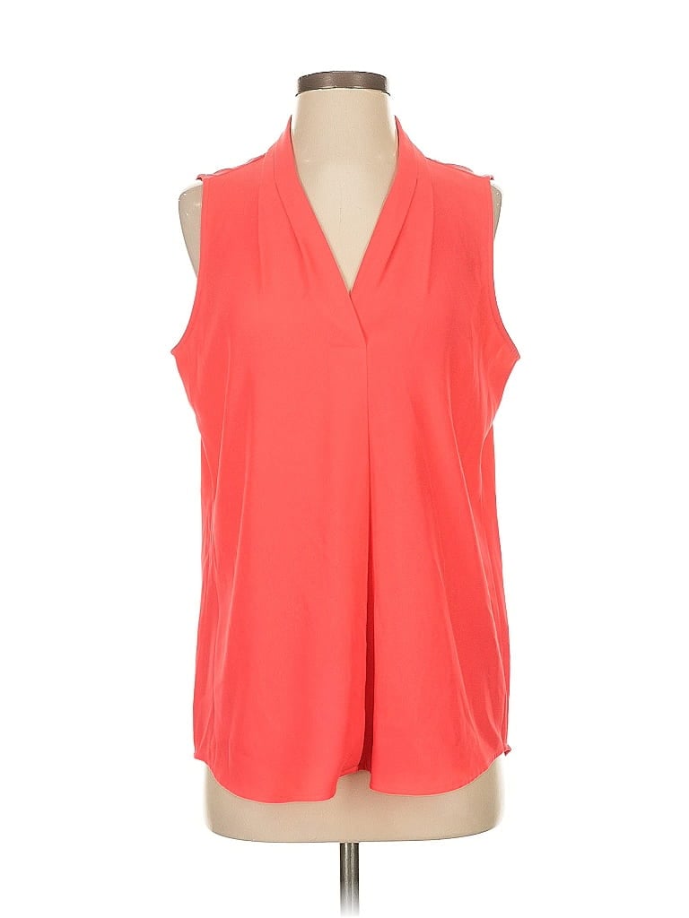 Pre-owned Calvin Klein Sleeveless Blouse In Orange