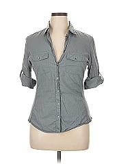 James Perse 3/4 Sleeve Button Down Shirt