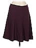 Ann Taylor LOFT Outlet Solid Burgundy Casual Skirt Size S - photo 2