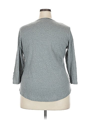 DressBarn Long Sleeve Henley (view 2)