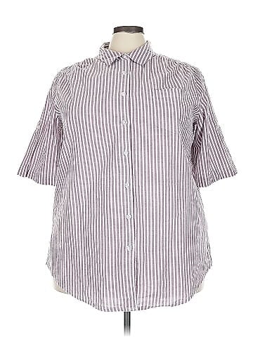 Woman Within Short Sleeve Button-Down Shirt (view 1)