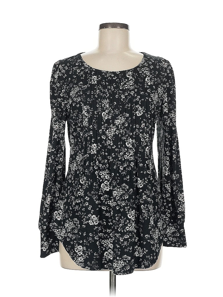 Pre-owned Unbranded Long Sleeve Blouse In Black