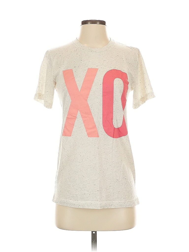 Pre-owned Unbranded Short Sleeve T-shirt In White