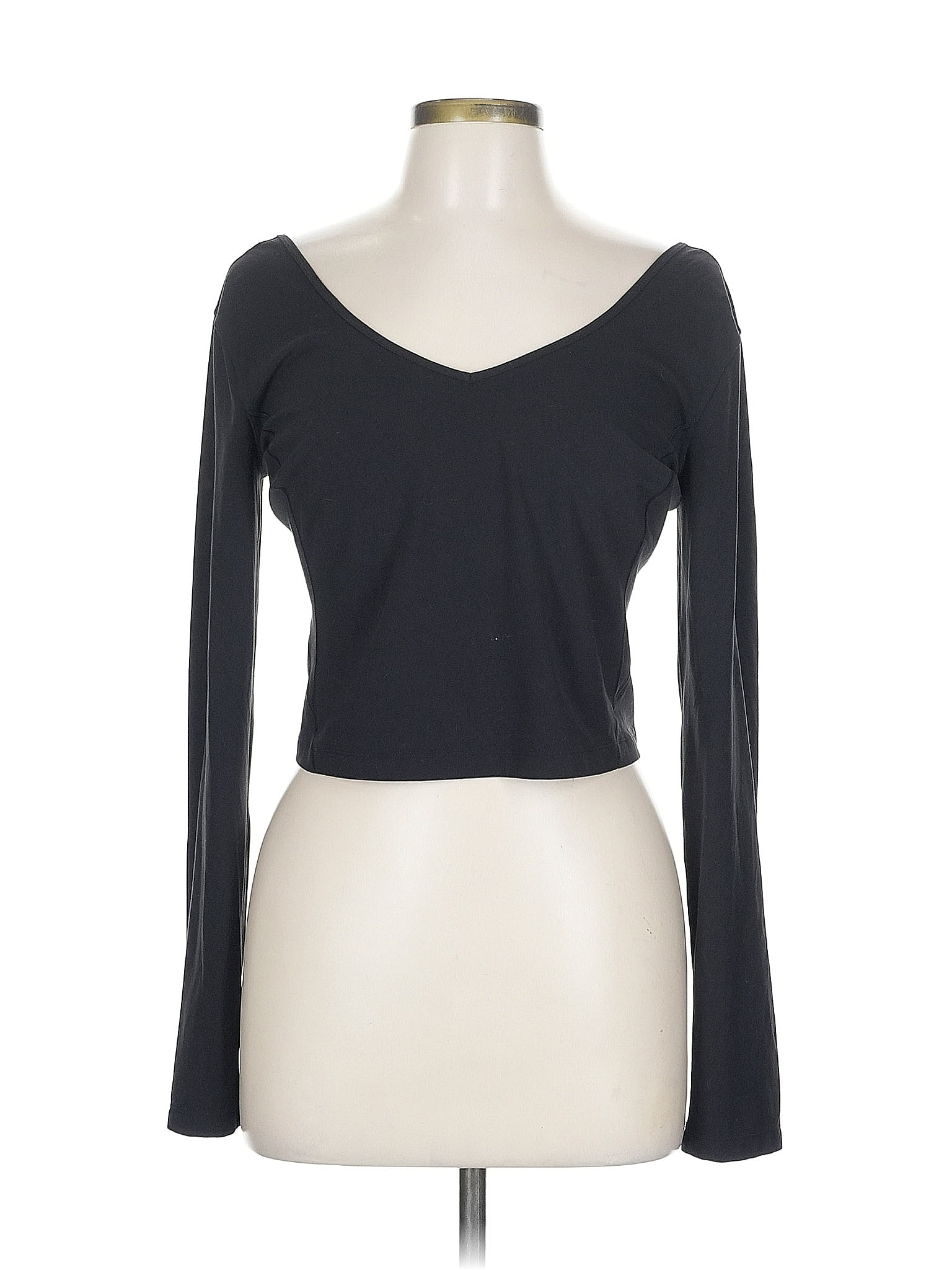 Lululemon Athletica Black Long Sleeve T-Shirt Size 12