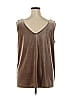 Lord & Taylor Brown Tan Sleeveless Blouse Size 1X - photo 2