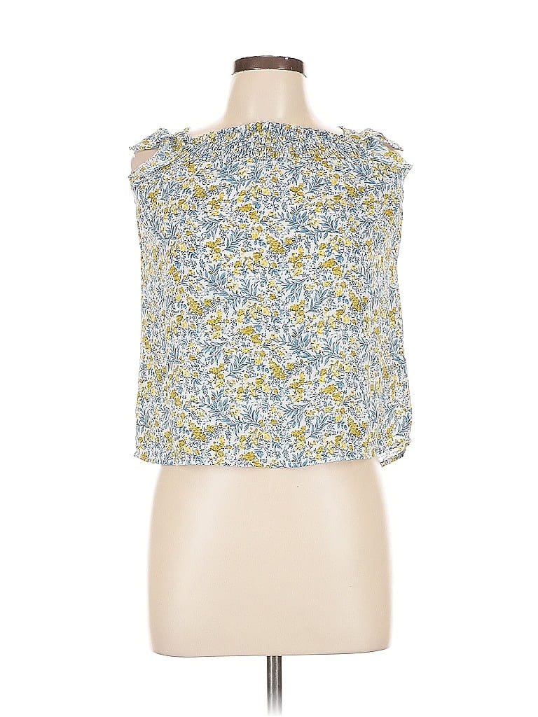 Click to view more detailed imagery on our partner's website Pre-owned Hayden Sleeveless Blouse In Yellow