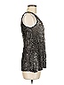 BKE Silver Sleeveless Top Size M - photo 3