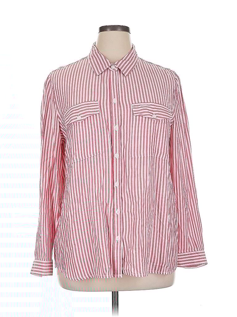Click to view more detailed imagery on our partner's website Pre-owned Beachlunchlounge Long Sleeve Button Down Shirt In Red