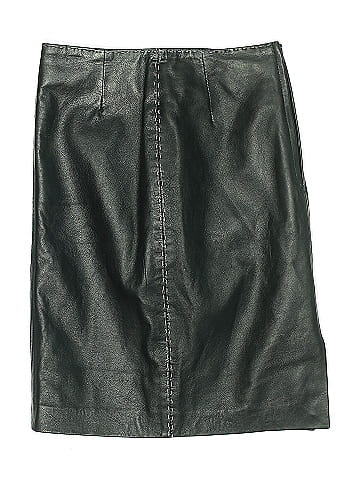 Neiman Marcus Faux Leather Skirt (view 2)