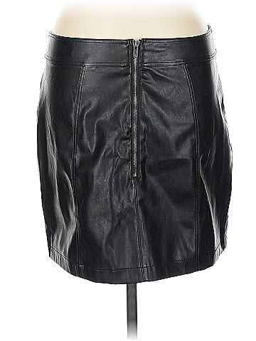 Kendall & Kylie Faux Leather Skirt (view 2)