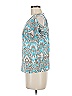 Jones Studio Teal Silver Short Sleeve Top Size M (estimated) - photo 5