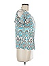 Jones Studio Teal Silver Short Sleeve Top Size M (estimated) - photo 4