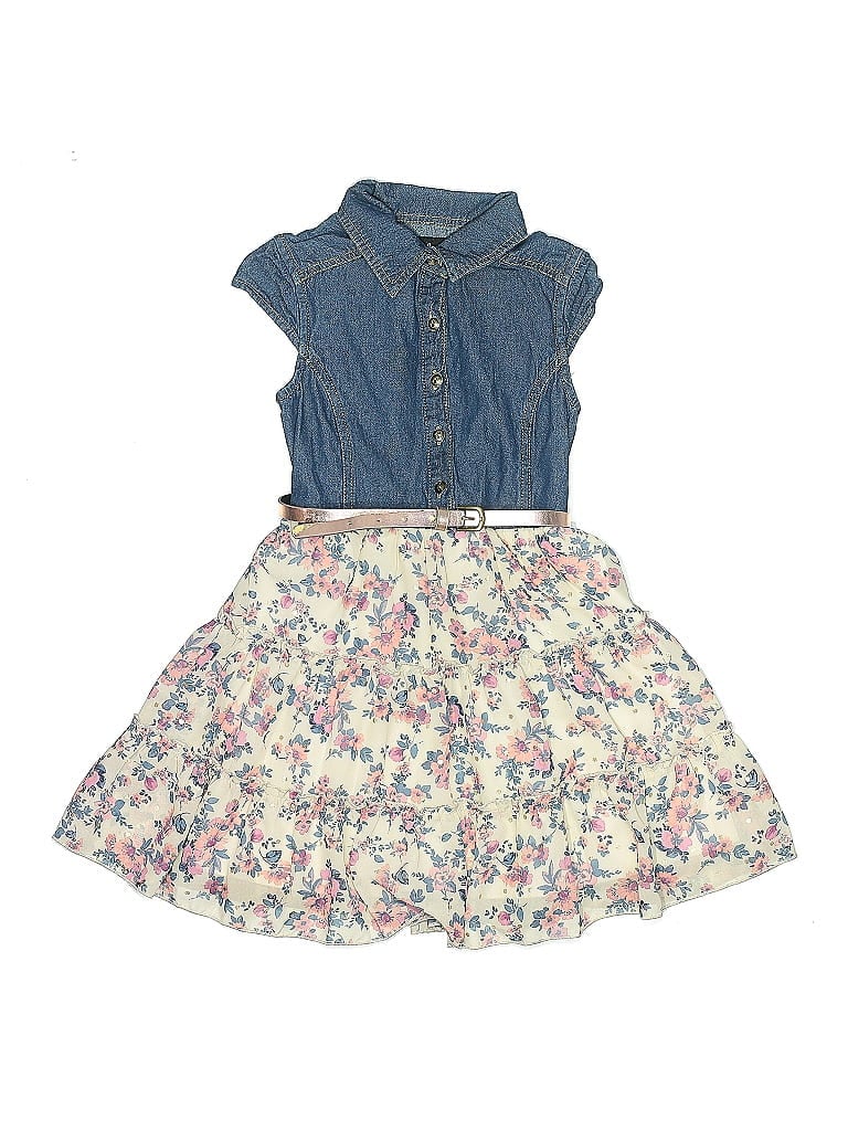 Pre-owned Lilt Kids' Dress In Blue