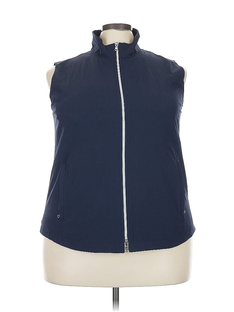Zenergy by Chico's Blue Vest Size XXL - photo 1