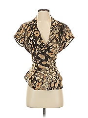 Jones New York Collection Short Sleeve Silk Top