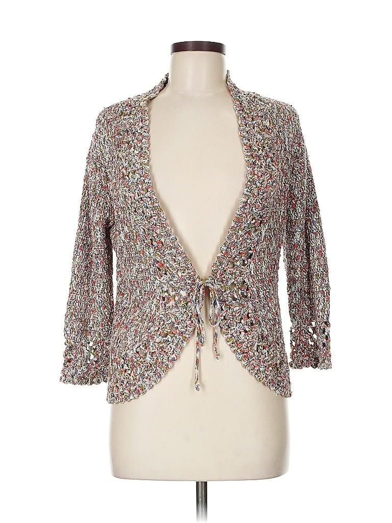 Pre-owned Nine West Cardigan Sweater In Gray