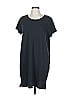 White + Warren 100% Cotton Solid Gray Casual Dress Size L - photo 1
