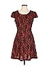 En Focus Studio 100% Polyester Paisley Burgundy Cocktail Dress Size 10 - photo 1