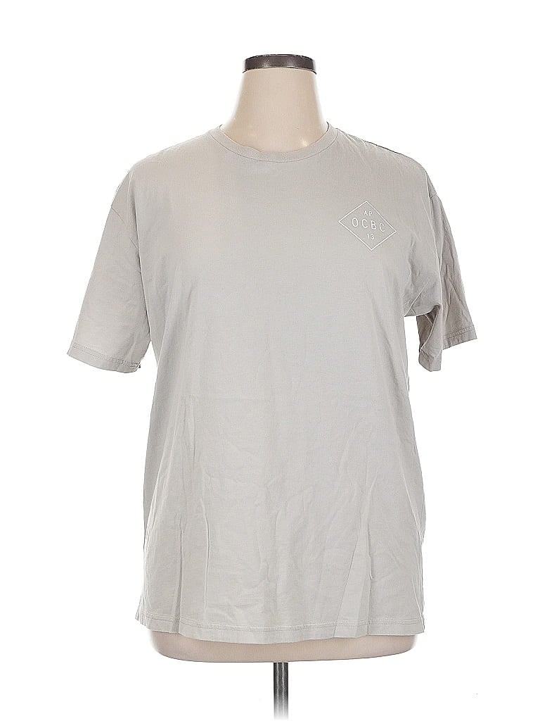 Pre-owned Assorted Brands Short Sleeve T-shirt In Silver