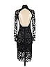 ML Monique Lhuillier 100% Polyester Black Cocktail Dress Size 2 - photo 3