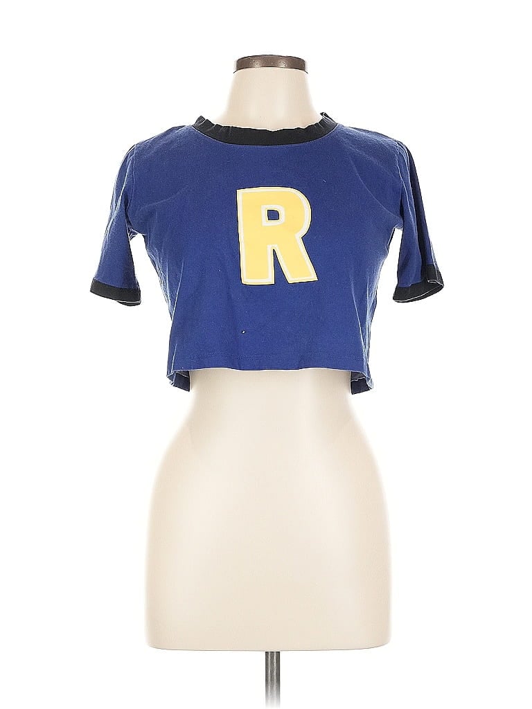 Pre-owned Assorted Brands Short Sleeve T-shirt In Blue