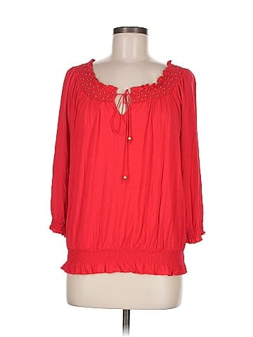 Cable & Gauge 3/4 Sleeve Blouse (view 1)