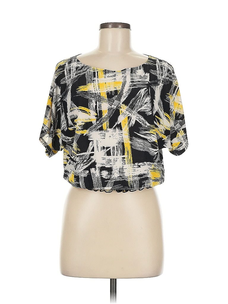 Pre-owned Isabella Rodriguez Short Sleeve Blouse In Yellow