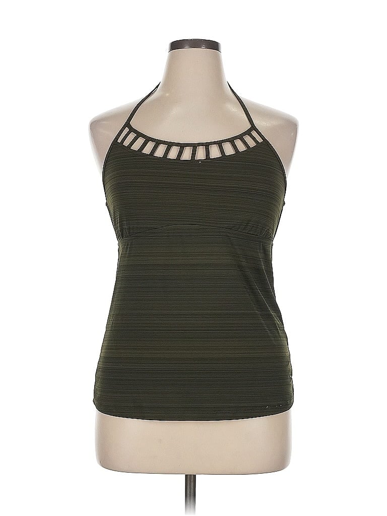 Pre-owned Mossimo Sleeveless Top Green Halter Neckline Tops