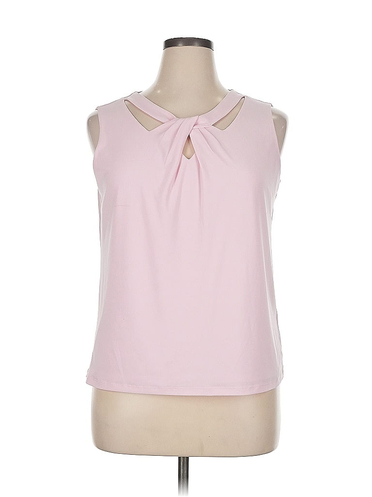 Pre-owned Kasper Sleeveless Blouse In Pink