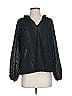 Old Navy 100% Polyester Black Long Sleeve Blouse Size XS - photo 1