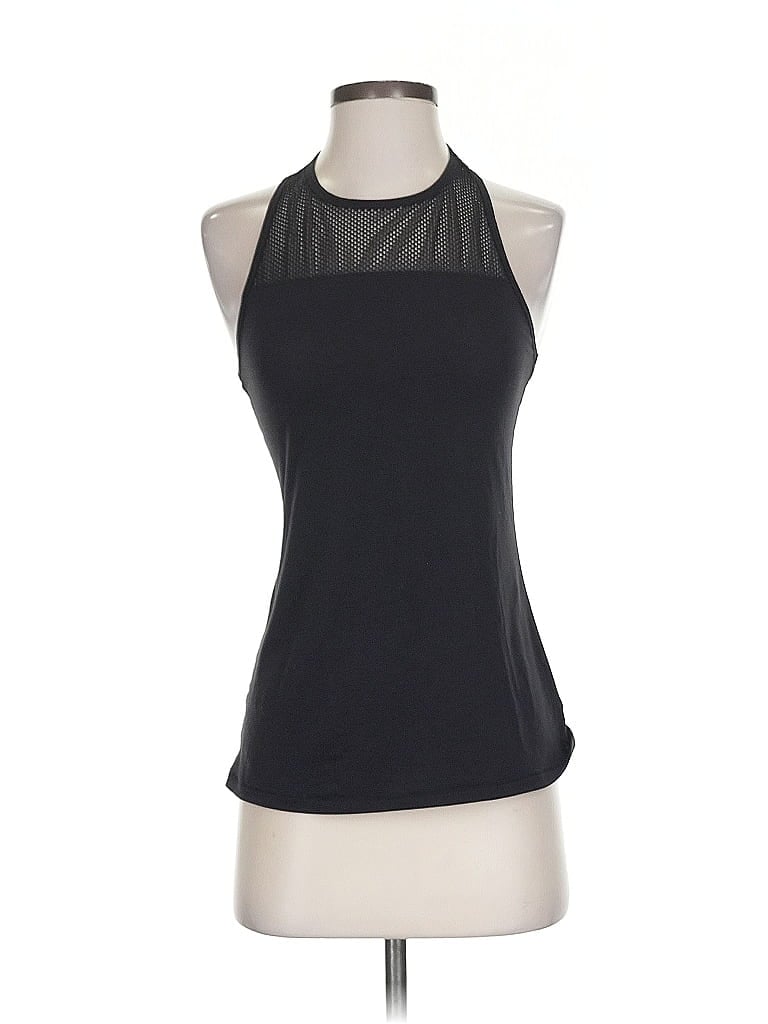 Click to view more detailed imagery on our partner's website Pre-owned Athleta Tank Top Black Halter Neckline Tops