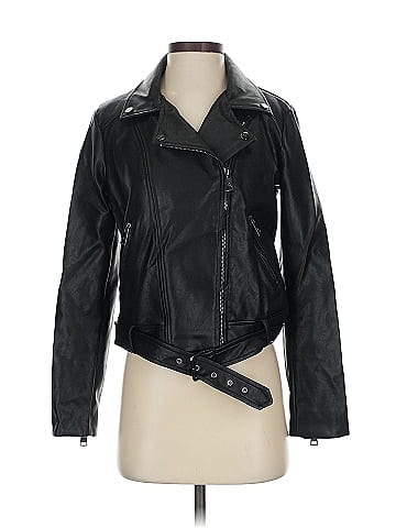 Elodie Faux Leather Jacket (view 1)