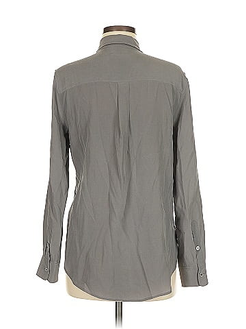 Equipment Long Sleeve Silk Top (view 2)