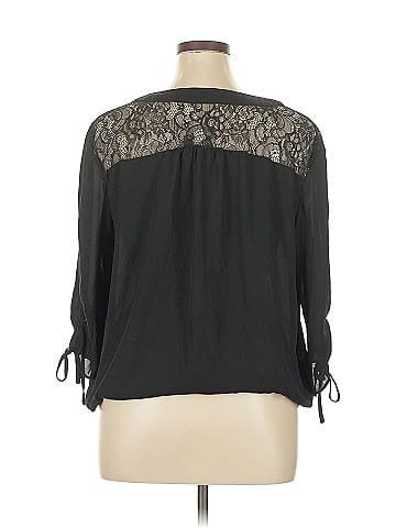 Soho JEANS NEW YORK & COMPANY 3/4 Sleeve Blouse (view 2)