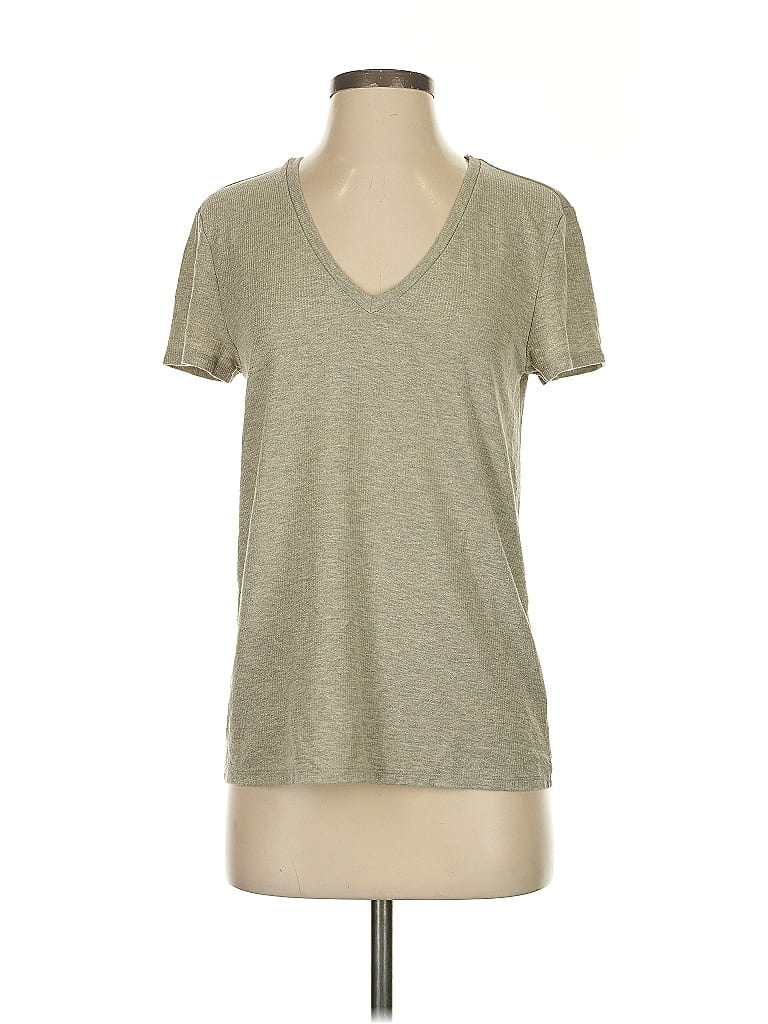 Pre-owned Ann Taylor Loft Outlet Short Sleeve T-shirt In Green